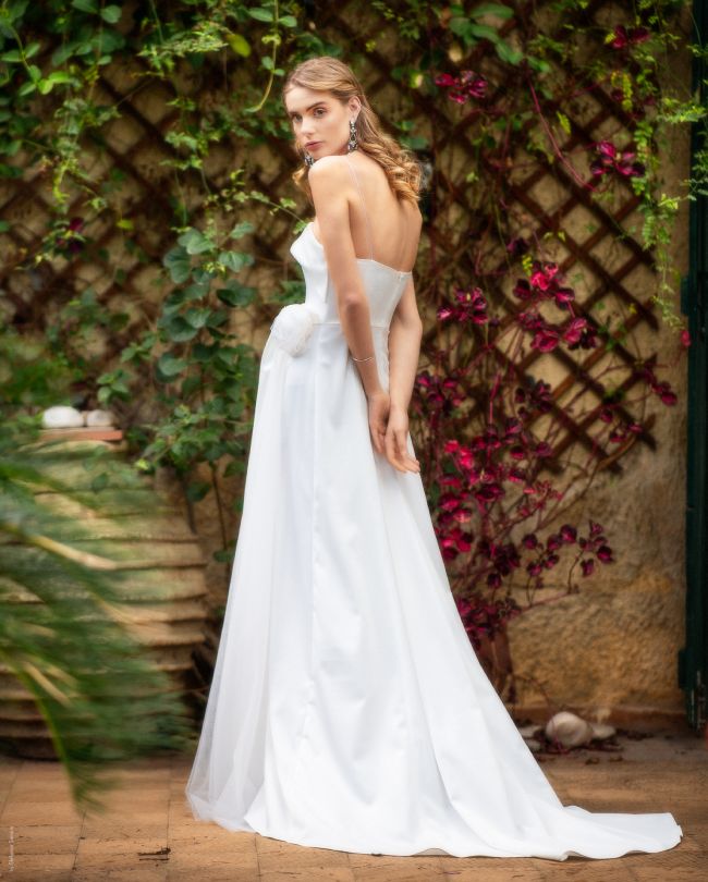 grace wedding dress open back