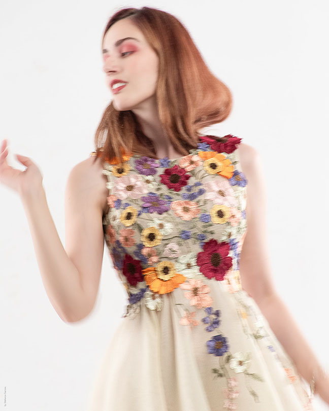 flowers bloom dress close up