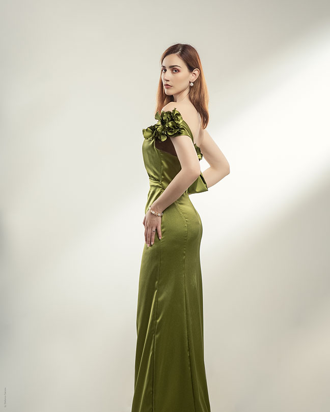 lime gown side